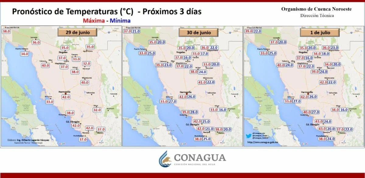 Pronostican descenso de temperaturas y lluvias para Nogales durante la próxima semana