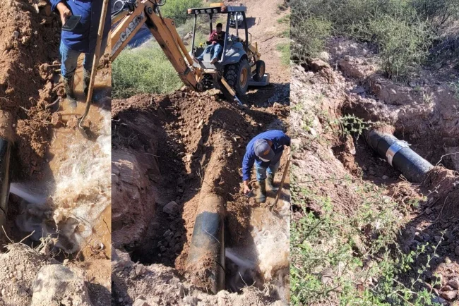 Recuperará presión sistema hidráulico tras reparación de importantes fugas en Nogales