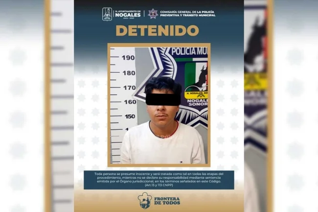 Arrestan a presunto agresor que irrumpió ebrio en vivienda de su pareja