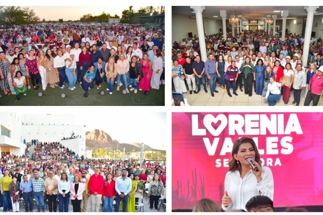 Lorenia Valles destaca reformas de la 4T en gira por Sonora
