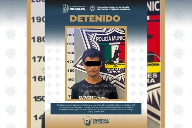 Arrestan a hombre por incumplir orden de restricción y agredir a su madre en Nogales
