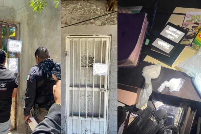 Cateo de la FGR en Nogales deja aseguramiento de fentanilo, metanfetamina y cocaína