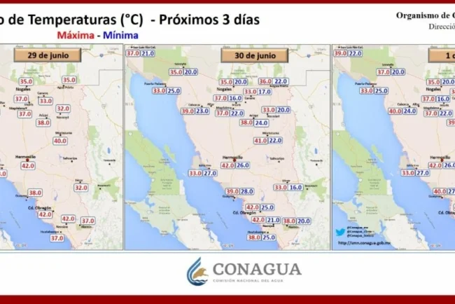 Pronostican descenso de temperaturas y lluvias para Nogales durante la próxima semana