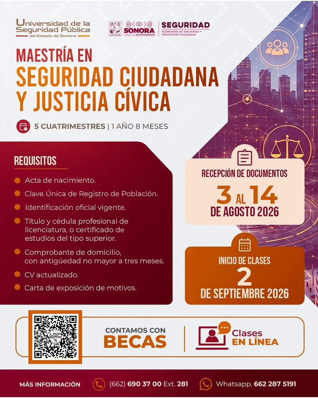 USP Sonora abre convocatoria para maestría en seguridad con especialidad en ciberinteligencia