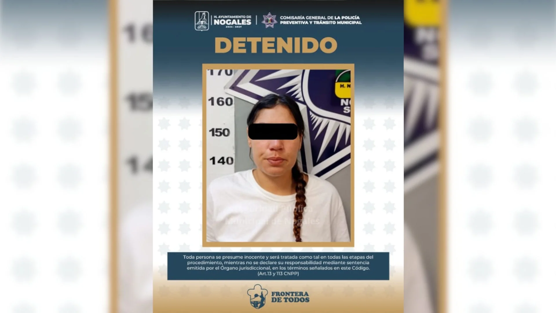 Conductora es arrestada por daños culposos tras accidente vial en Nogales