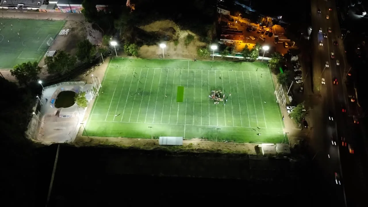 Modernizan alumbrado de espacios deportivos en Nogales con inversión de 1.2 millones de pesos