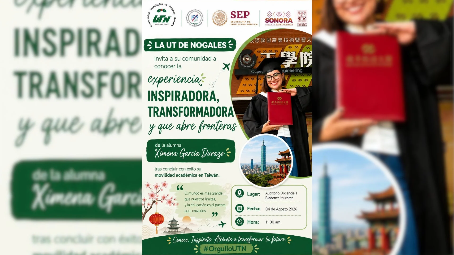 Experiencia en Taiwán inspira a nueva generación de estudiantes de la UTN