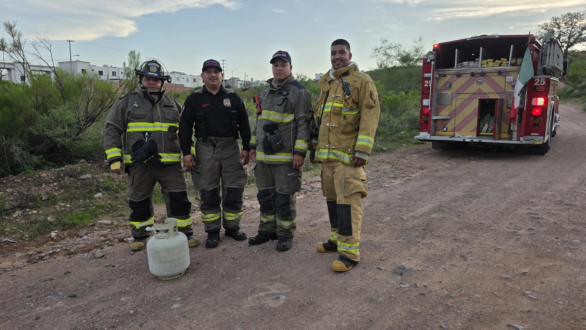 Retiran cilindro con fuga de gas para evitar una tragedia en Nogales
