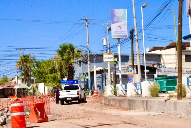 Habilitan carril provisional junto a obra de modernización en Nogales
