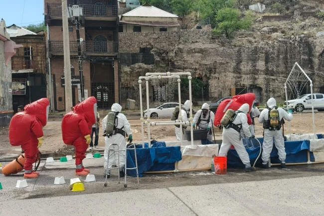 Simulan emergencia química mayor en la frontera de Nogales