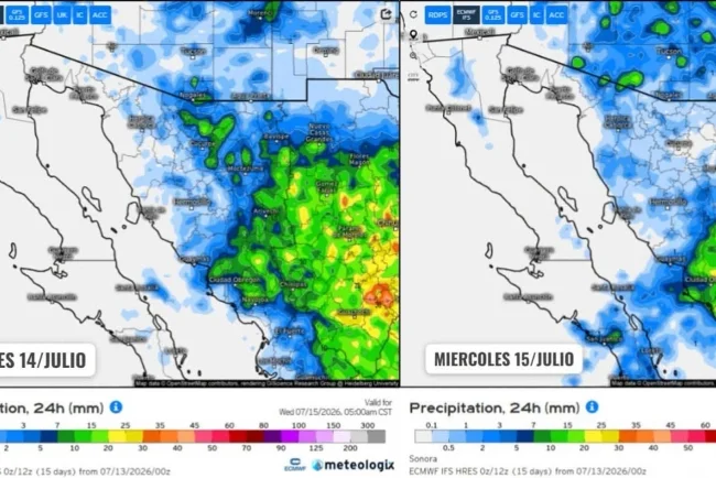 Persistirán lluvias, tormentas eléctricas y calor extremo durante la semana en Sonora