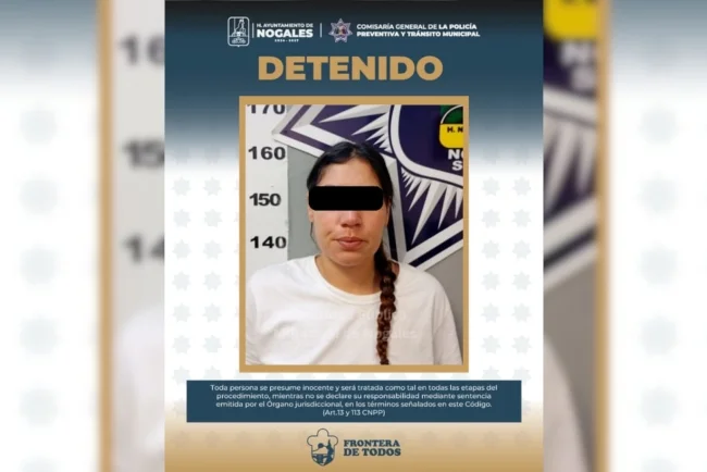 Conductora es arrestada por daños culposos tras accidente vial en Nogales
