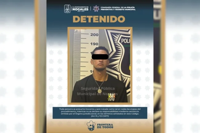 Sorprenden a presunto ladrón dentro de una vivienda en Nogales; termina detenido