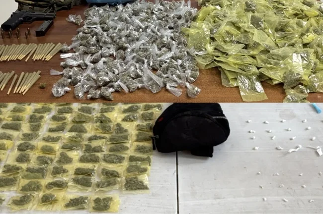 Operativos conjuntos dejan decomiso de droga y arma de fuego en Nogales