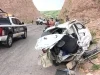 Fuerte choque frontal deja auto destrozado y un conductor lesionado en el periférico