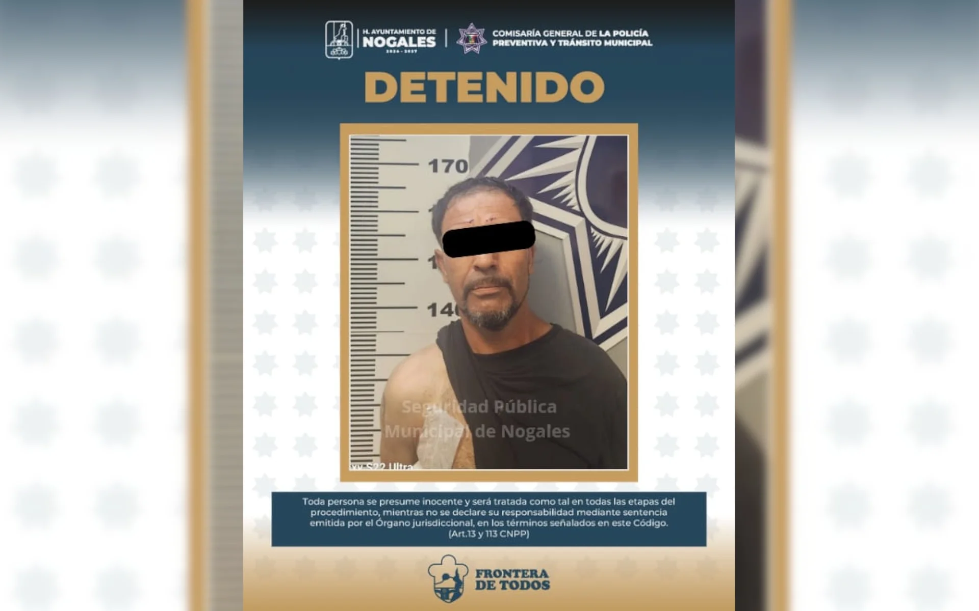Sujeto armado con un tanque de gas amenaza a familia y policías; es arrestado en Pueblo Nuevo