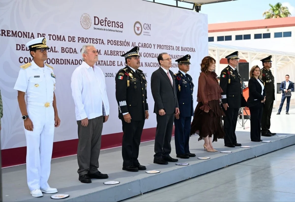 Rinde protesta nuevo coordinador de la Guardia Nacional en Sonora