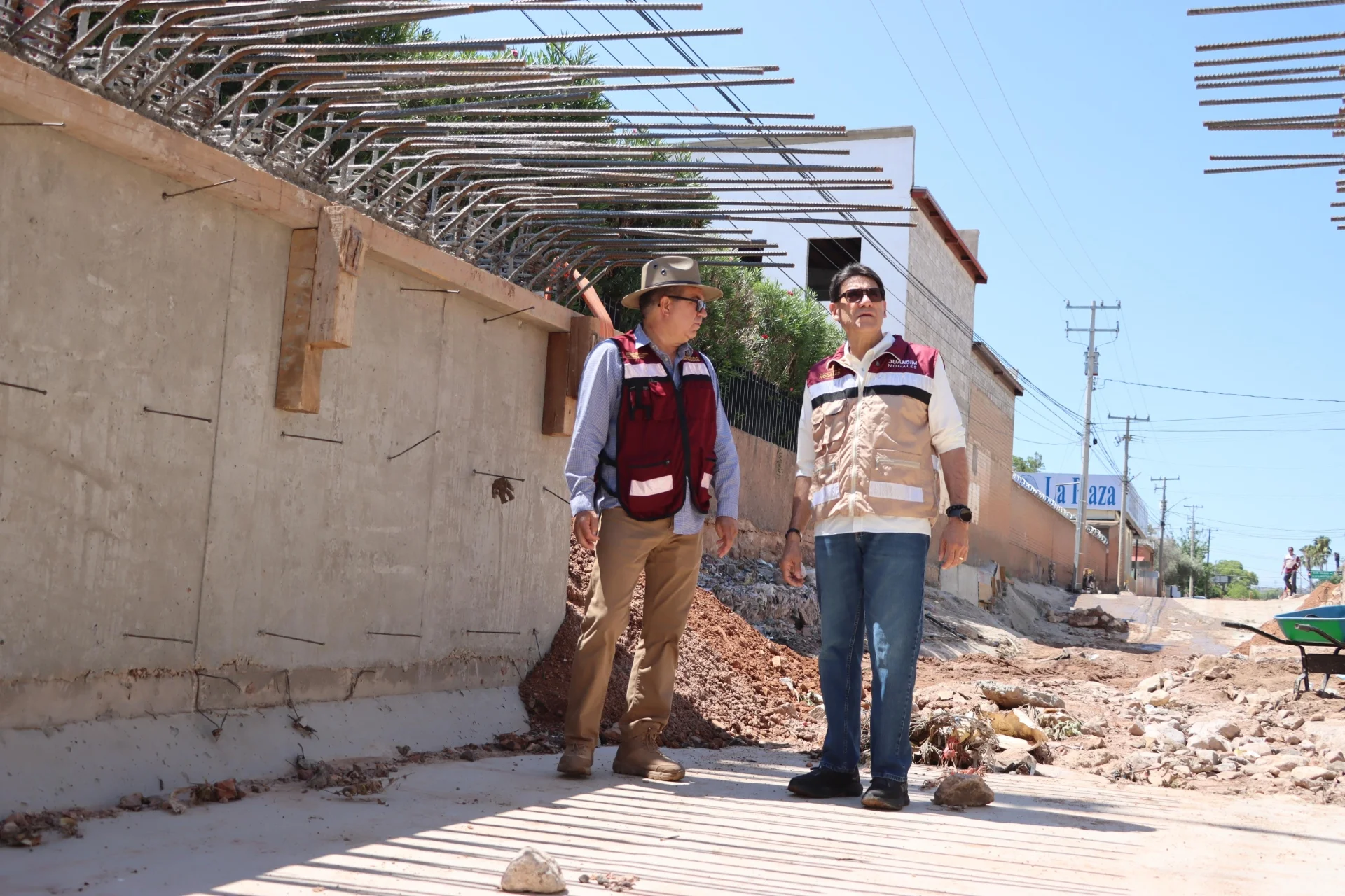 Supervisa Gim avances de obras hidráulicas y viales en avenida Tecnológico