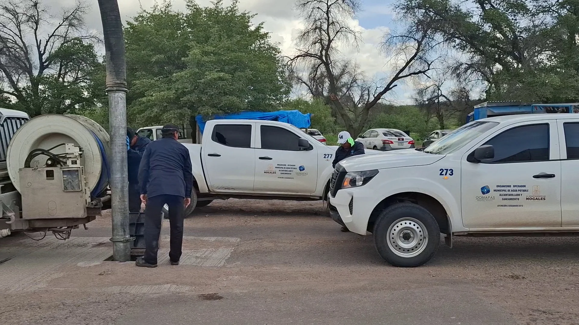 Realizan pruebas para normalizar el abasto de agua en el sector Las Pitayas