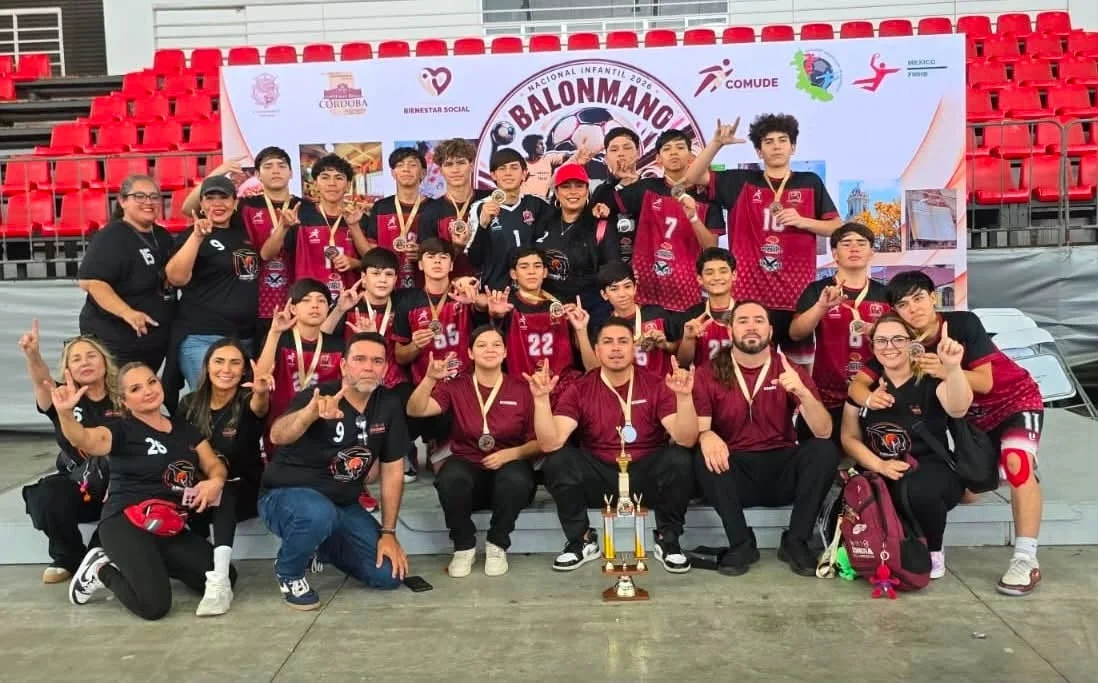 Tres nogalenses brillan en el campeonato nacional de handball que conquistó Sonora