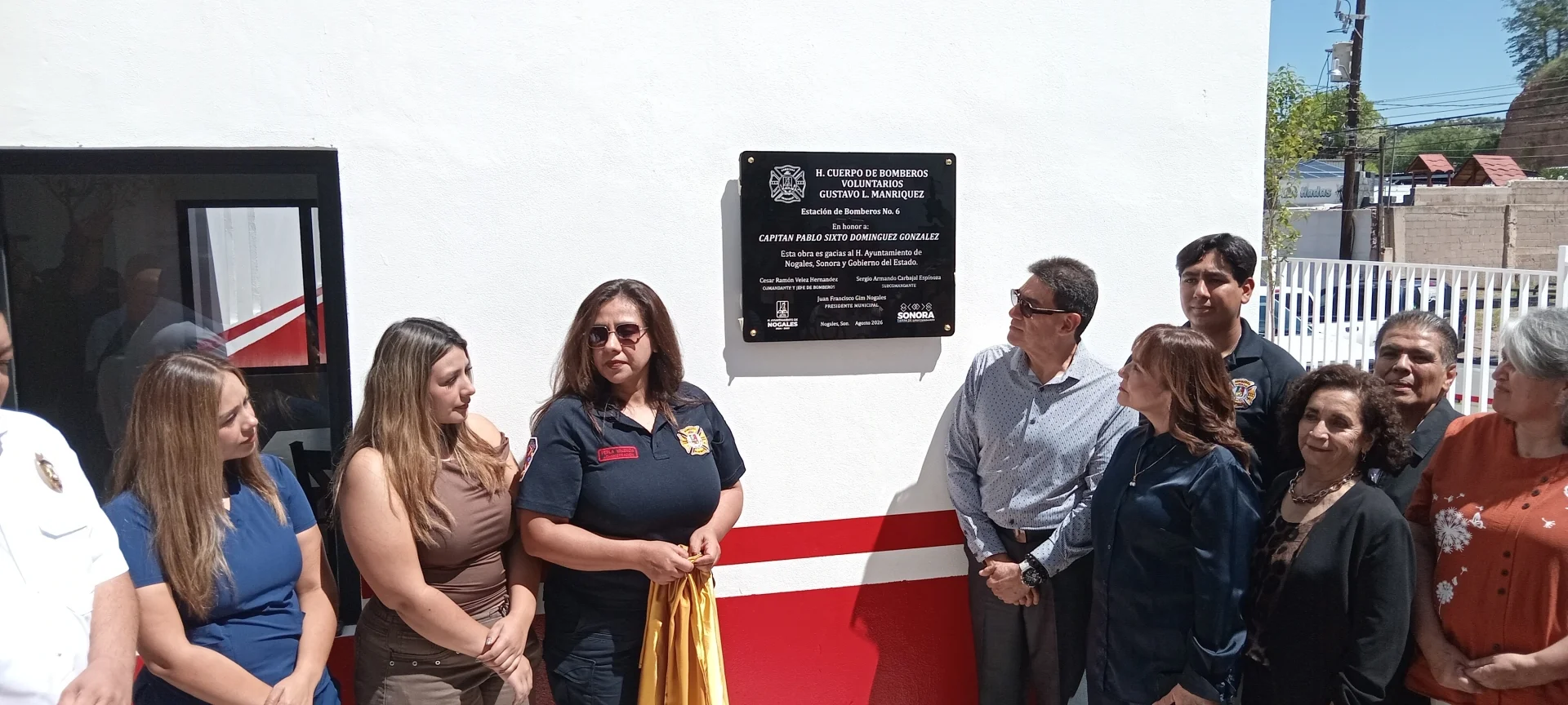 “Él amaba ser bombero”: Dedican Estación 6 a la memoria de Pablo Sixto Domínguez
