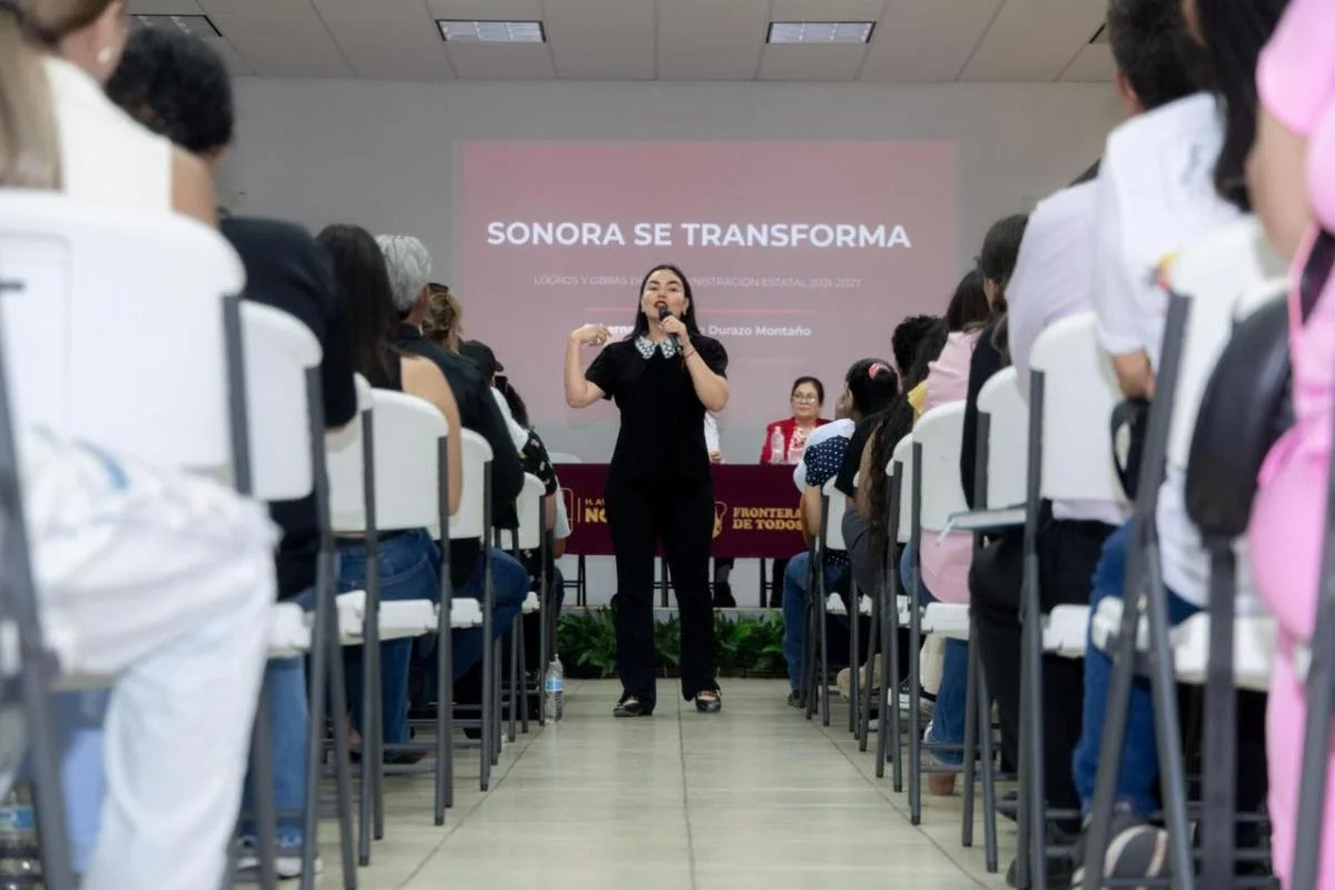 Acercan a nogalenses información sobre obras y programas del Gobierno de Sonora