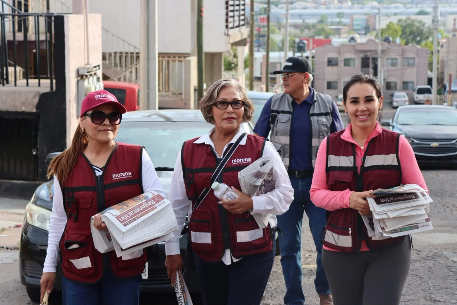 Impulsa Angélica Burgos entrega de Regeneración en colonias de Nogales