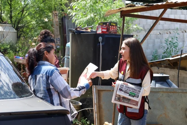 Julia Huerta lleva los Diálogos por la Cuarta Transformación a más colonias de Nogales