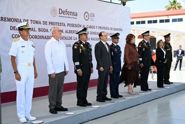 Rinde protesta nuevo coordinador de la Guardia Nacional en Sonora