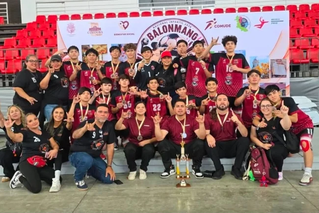 Tres nogalenses brillan en el campeonato nacional de handball que conquistó Sonora