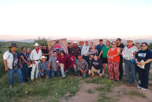 Yoremes de la frontera avanzan en la creación de su nuevo espacio ceremonial