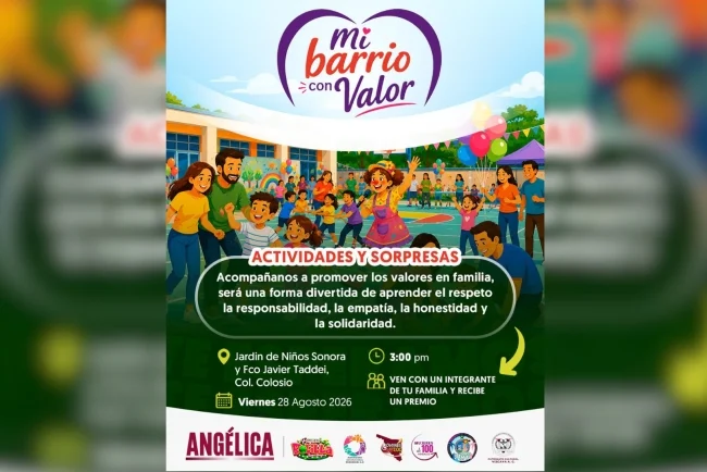 Angélica Burgos llevará “Mi Barrio con Valor” a la colonia Colosio