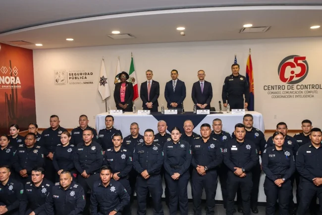 Fortalecen cooperación Sonora-Estados Unidos con capacitación en inglés a policías fronterizos