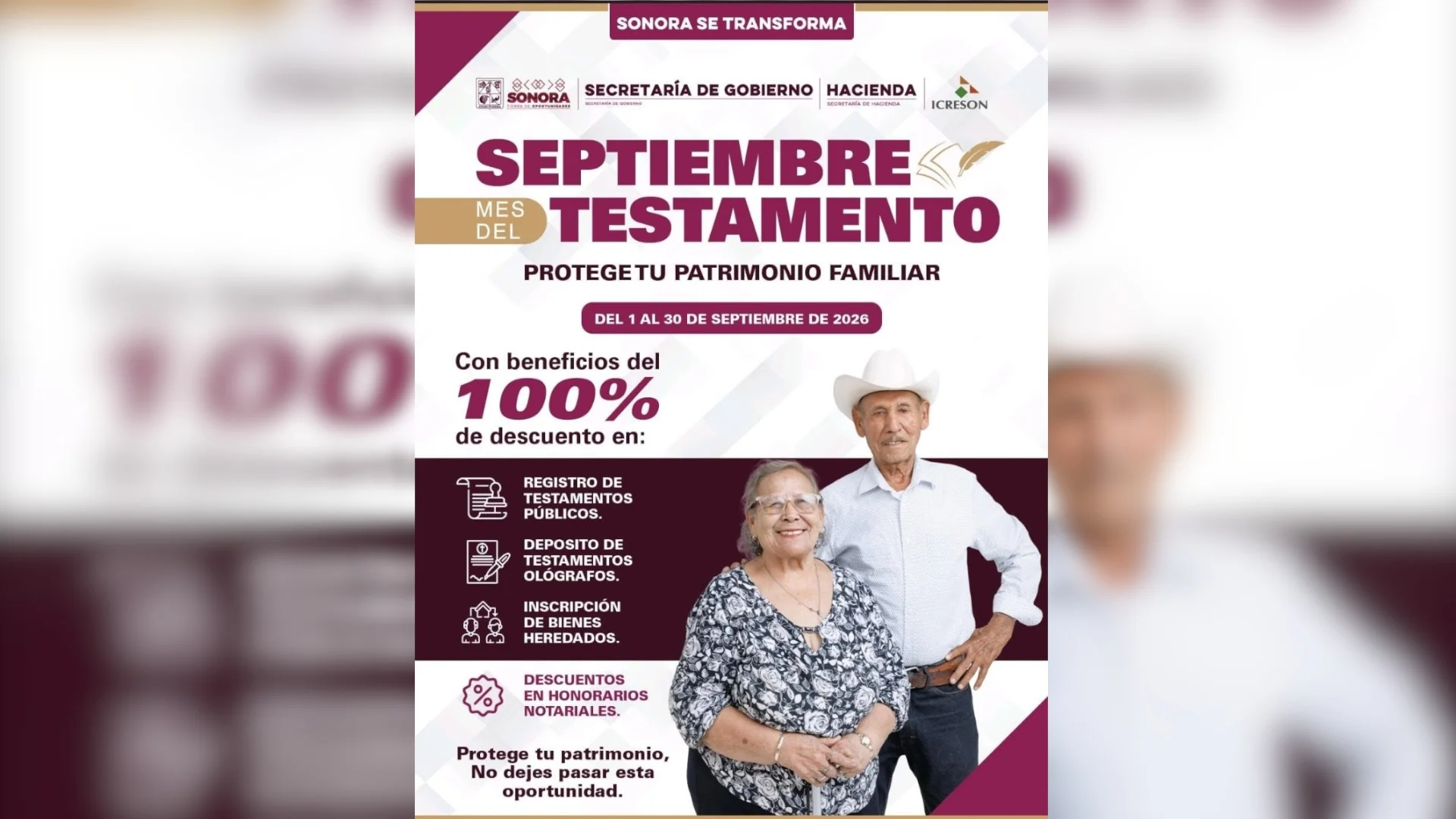 Sonora condonará derechos para trámites testamentarios durante septiembre
