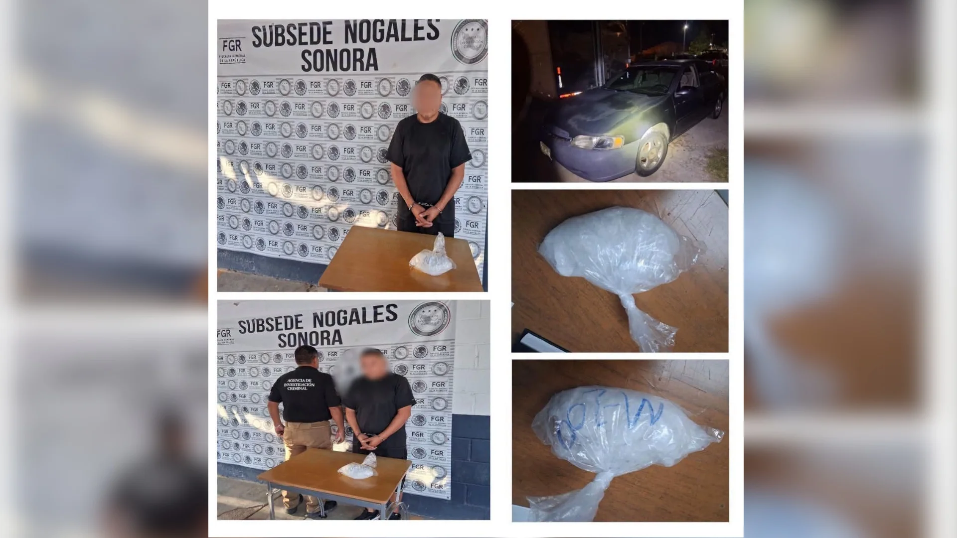 Detienen a conductor con 453.5 gramos de “crystal” en carretera Ímuris–Cananea