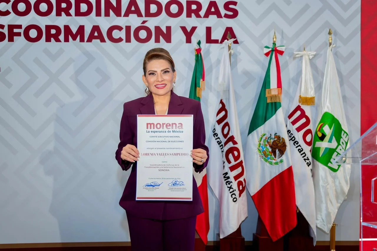 Lorenia Valles asume coordinación de Morena en Sonora y destaca trabajo de Durazo