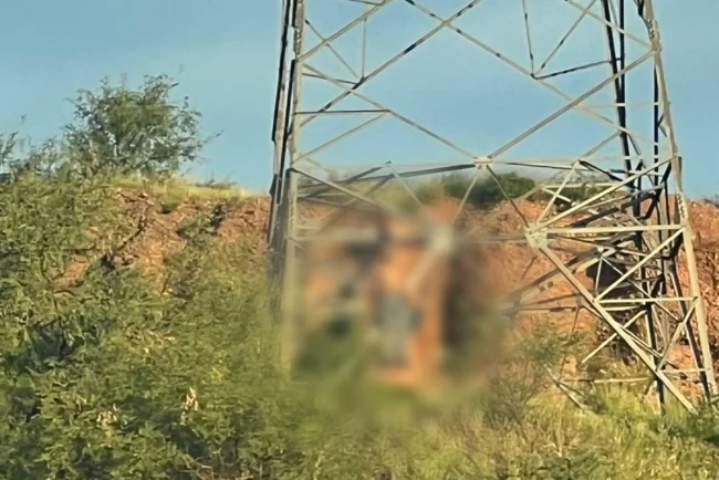 Localizan sin vida a adulto mayor sobre torre de alta tensión en Nogales