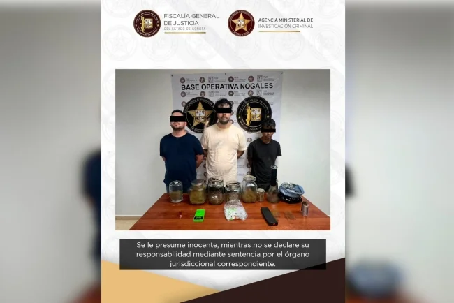 Detienen a tres presuntos narcomenudistas durante cateo en la colonia Kalitea
