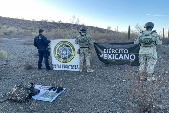 PESP y Defensa aseguran cartuchos y equipo durante operativo en ejido Morelia