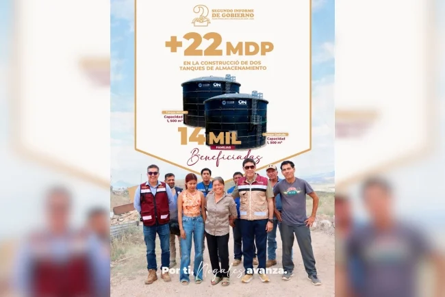 Nogales incrementa producción de agua de 850 a mil 350 litros por segundo