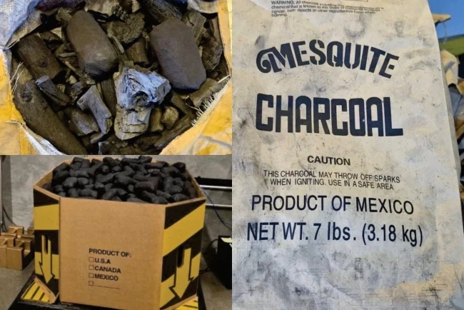 CBP decomisa 276 kilos de metanfetamina ocultos entre costales de carbón en Nogales