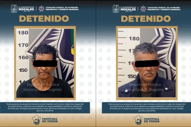 Detienen a dos hombres con armas prohibidas durante operativo en la colonia Héroes