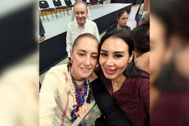 Angélica Burgos destaca encuentro con Claudia Sheinbaum durante visita a Sonora