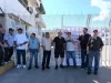 Jubilados de Pemex cierran terminal en Nogales para exigir restitución de servicios médicos