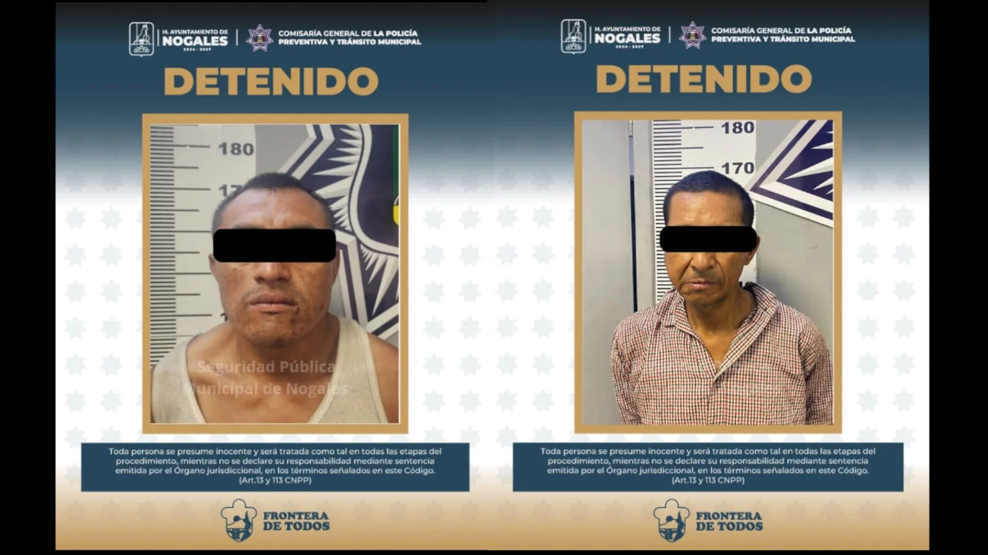 Detienen a dos hombres por presunto robo de cableado en las colonias Granja y Esperanza