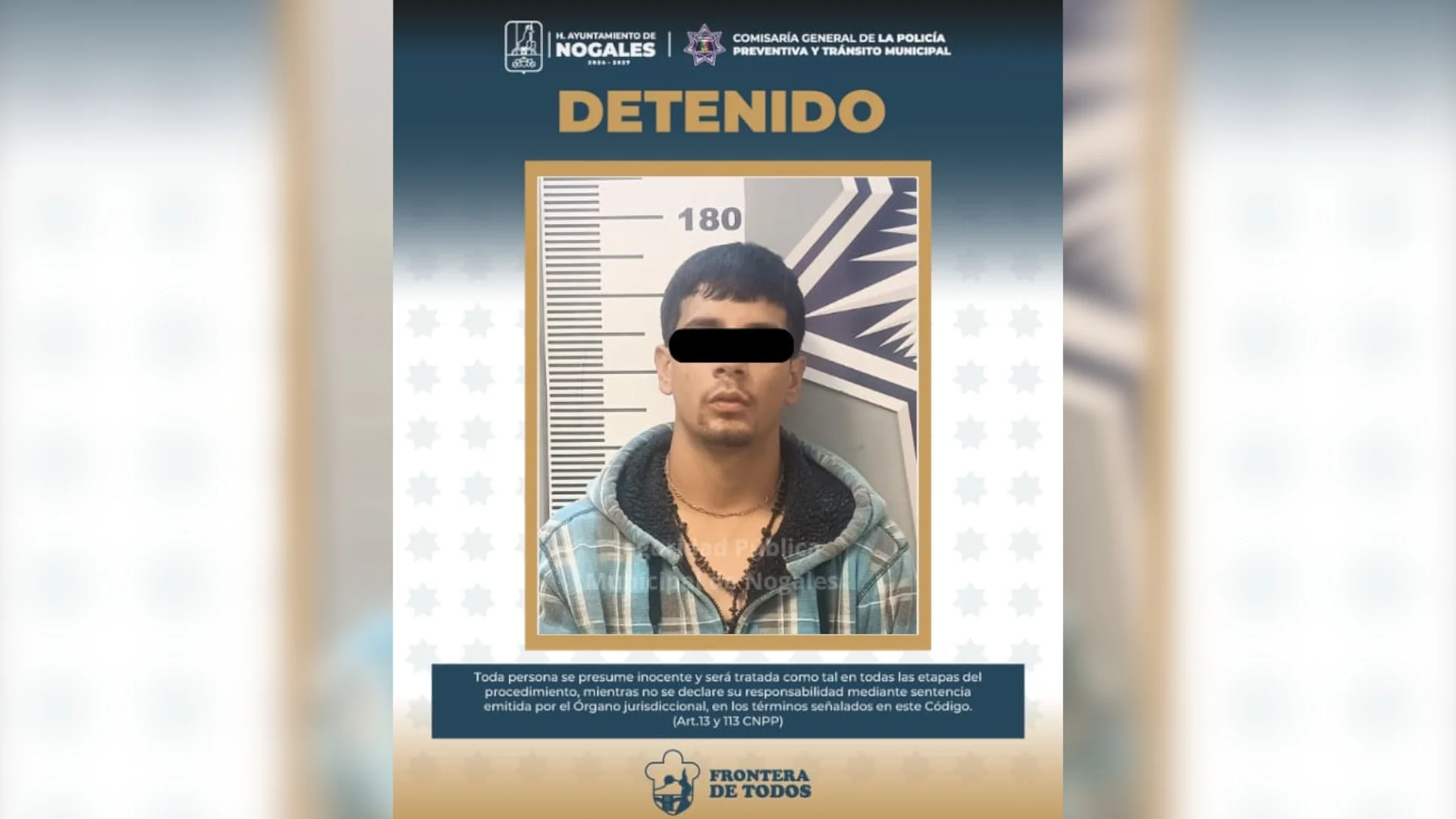Sorprenden a hombre dentro de marisquería con daños en el acceso