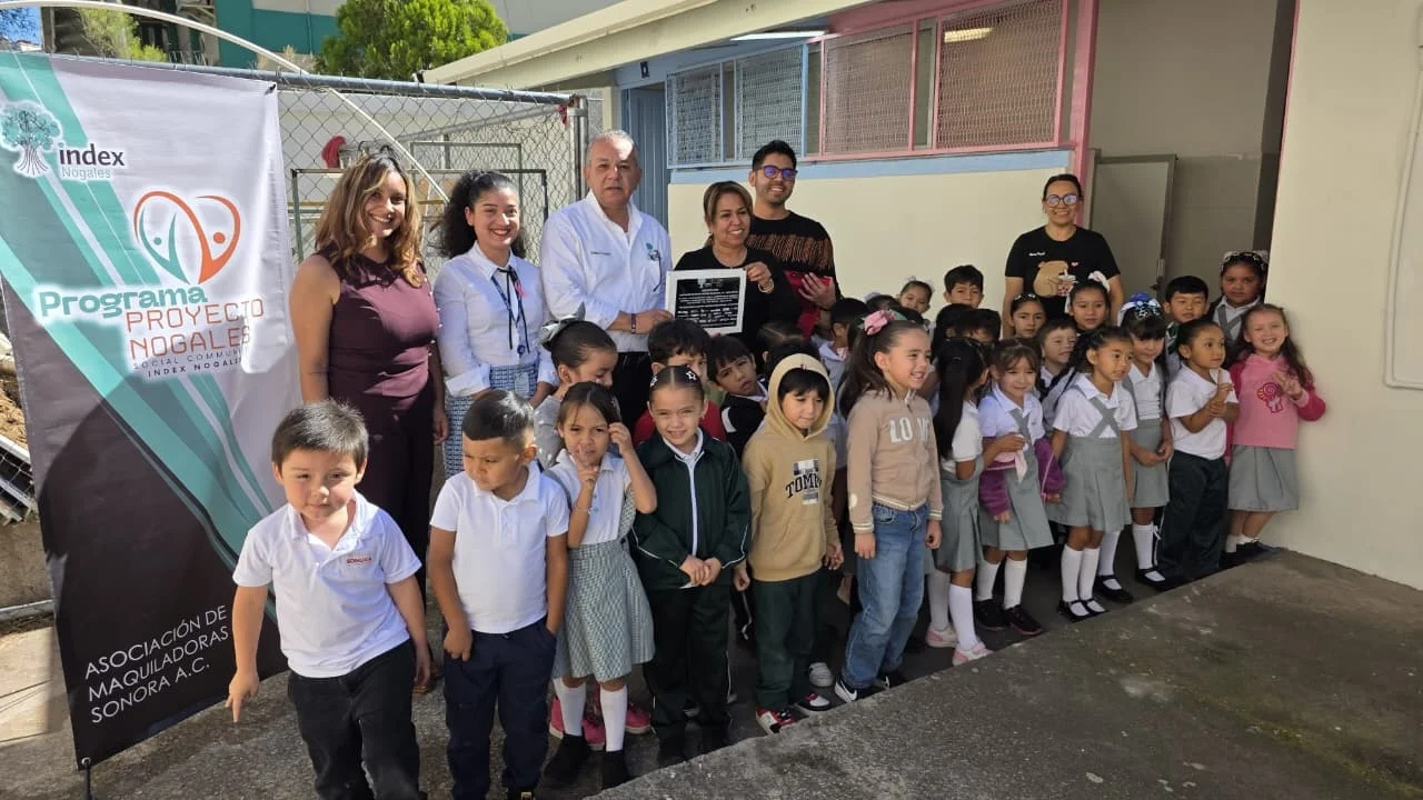 Beneficia Index Nogales a 120 alumnos con rehabilitación sanitaria en preescolar