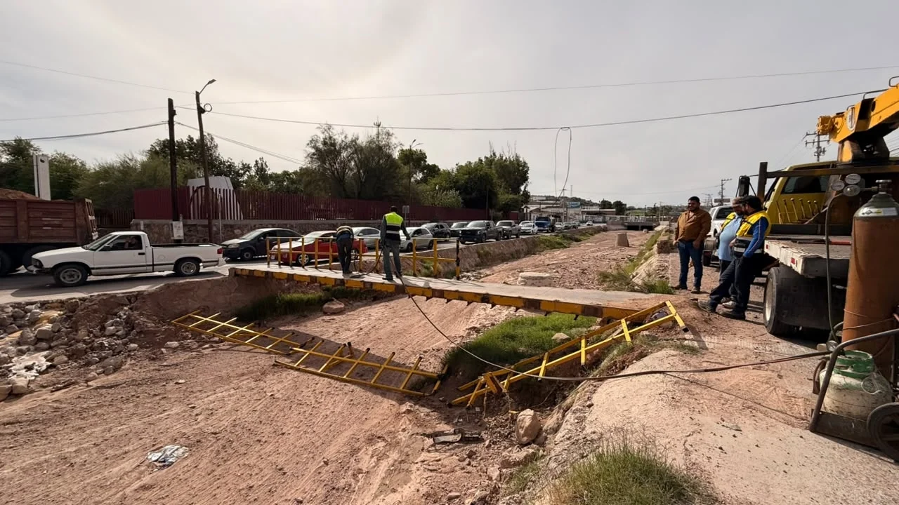 Desmontan paso peatonal provisional en avenida Tecnológico