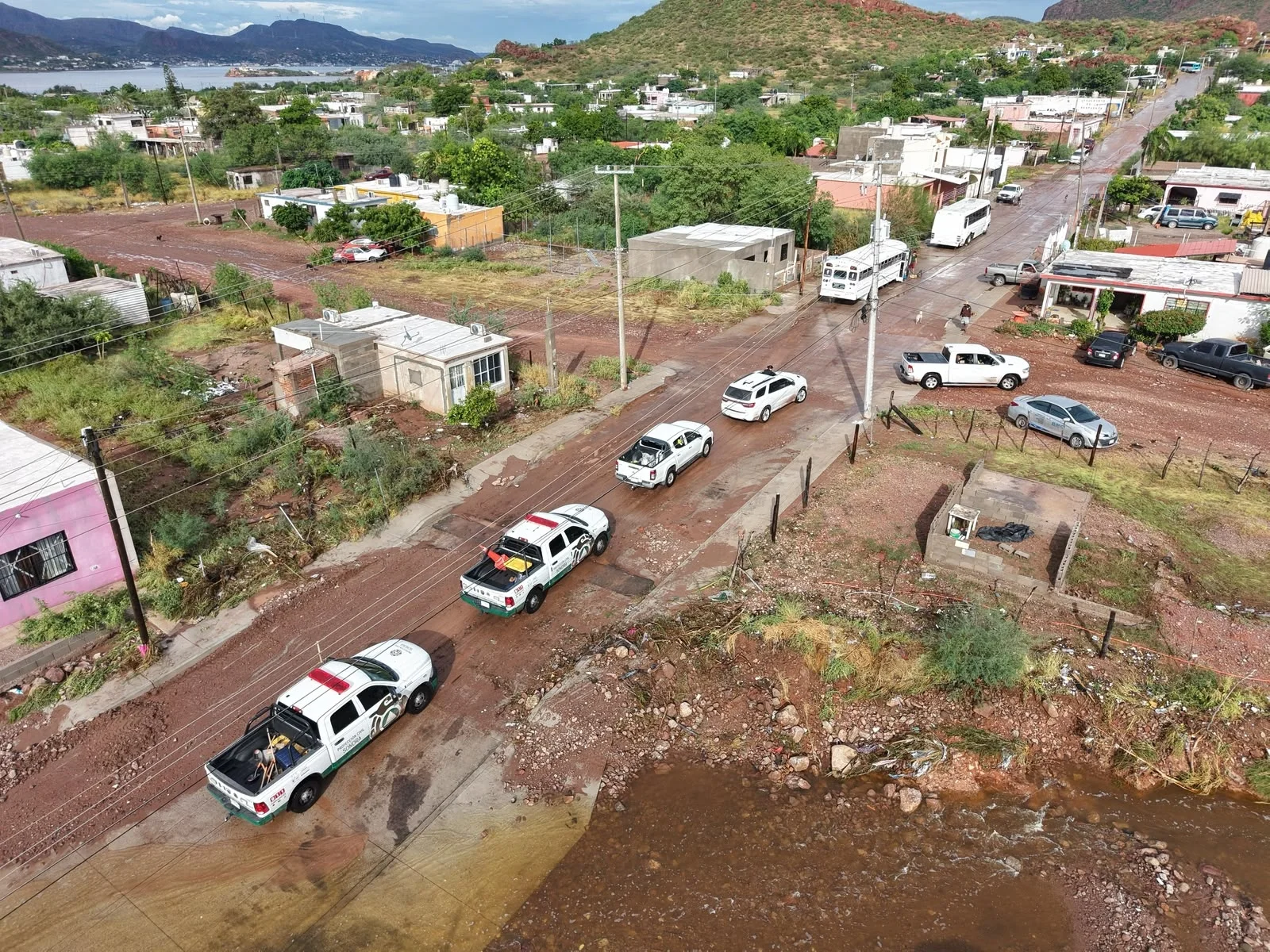Coordina Gobierno de Sonora atención a daños por lluvias en Guaymas y Empalme