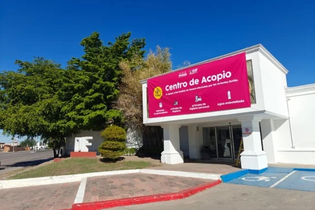 DIF Sonora mantiene apoyo a familias afectadas por lluvias y habilita centro de acopio